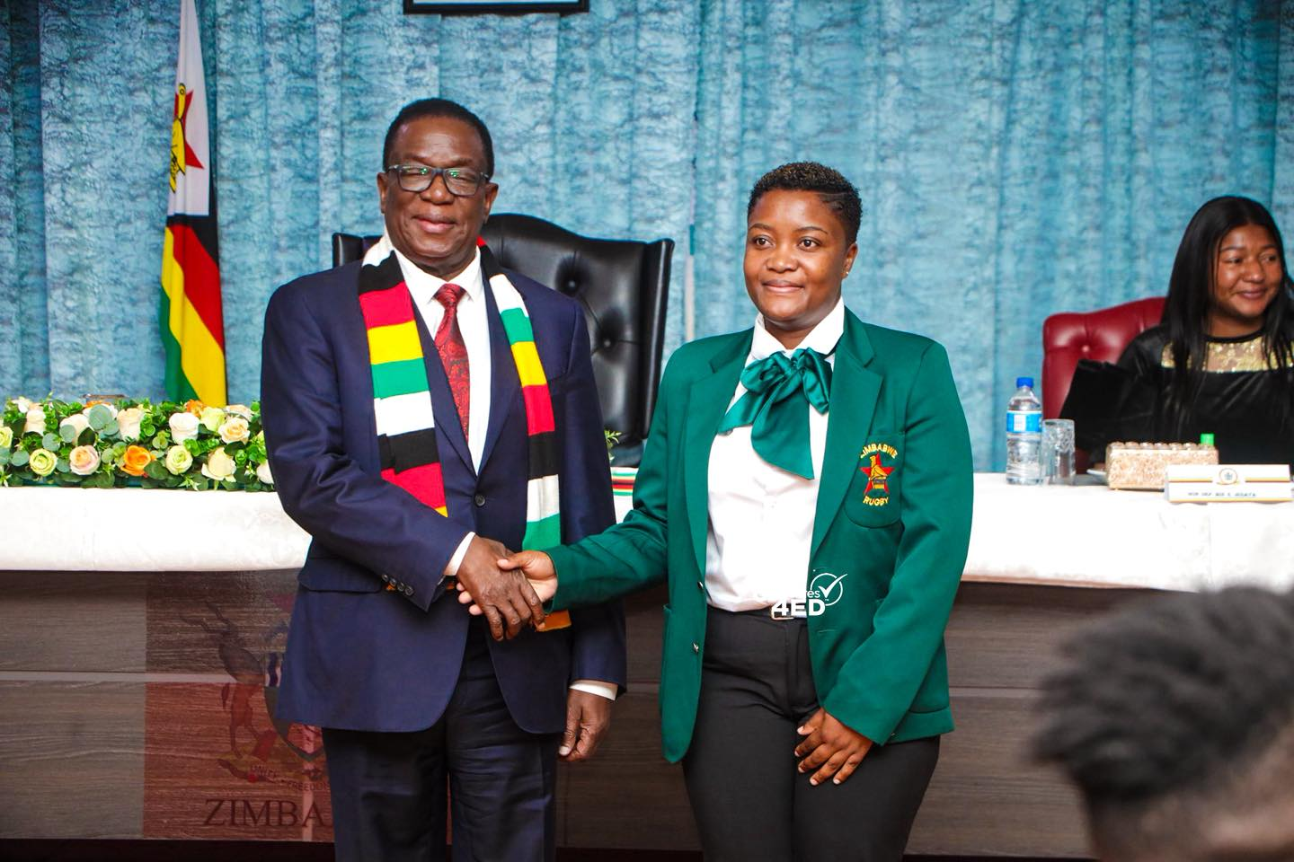 Presentation with Zimbabwe Rugby representative