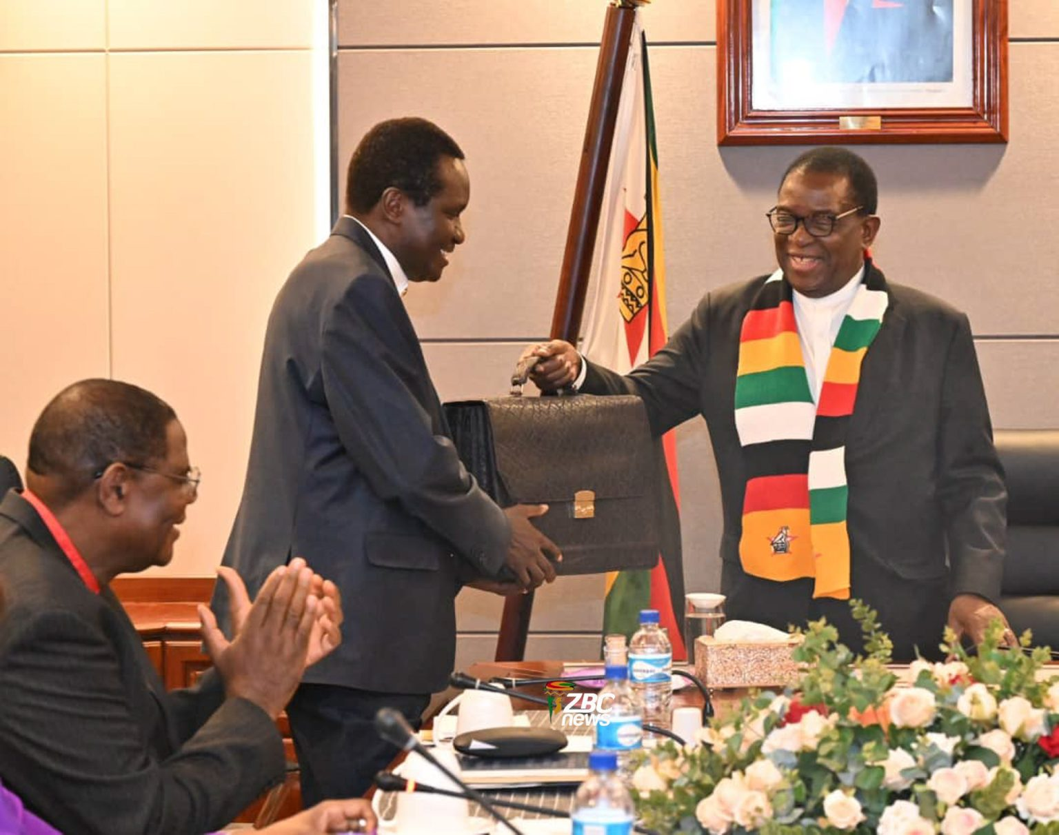 New ZAOGA leader, Archbishop Joe Guti, meets President Mnangagwa.